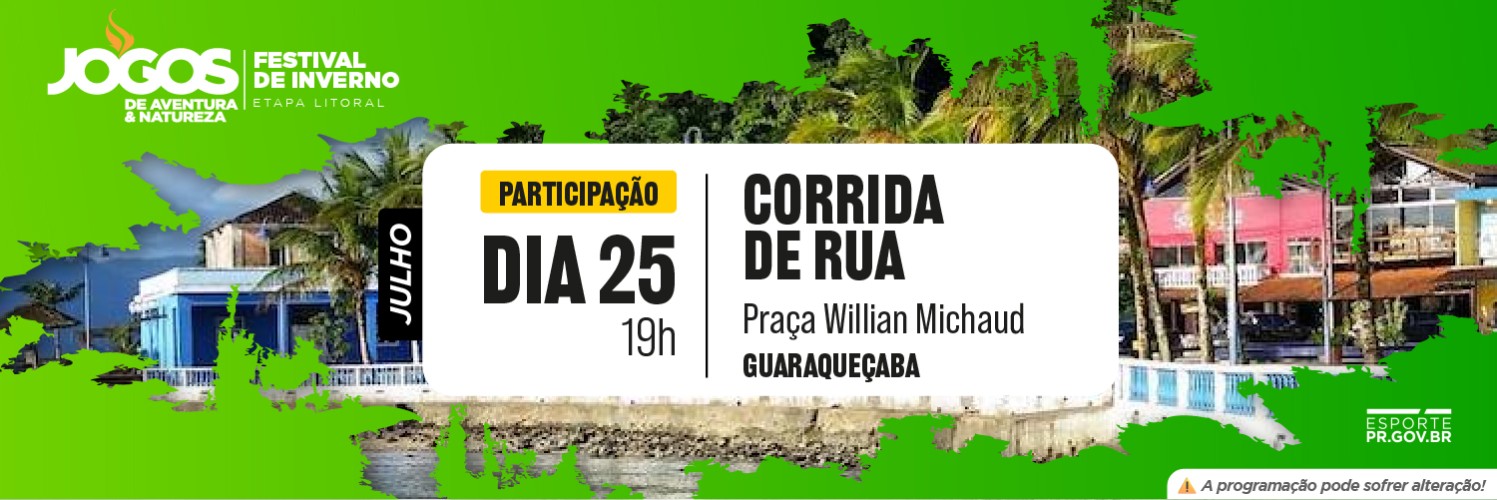 JOGOS DE AVENTURA E NATUREZA - FESTIVAL DE INVERNO ETAPA LITORAL